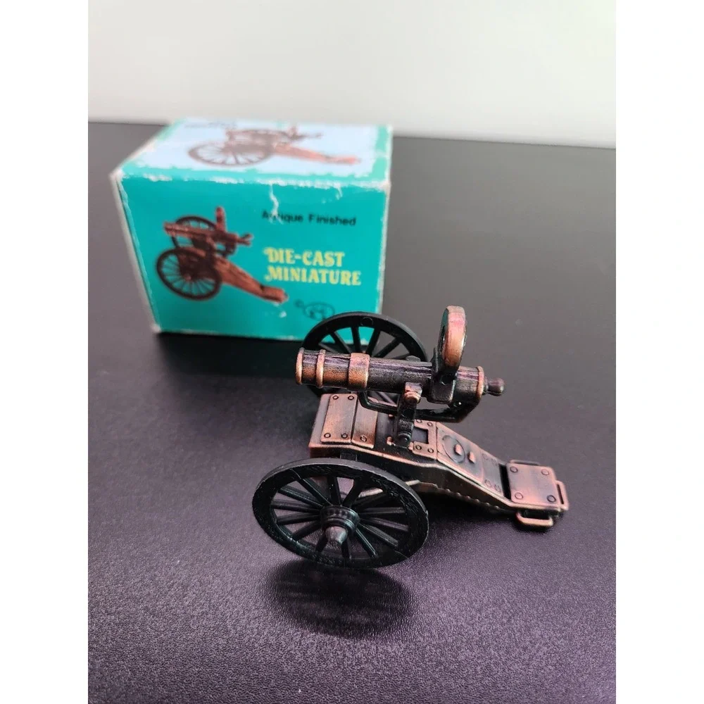 Antique Finish Die-Cast Miniature Military Canon Pencil Sharpener